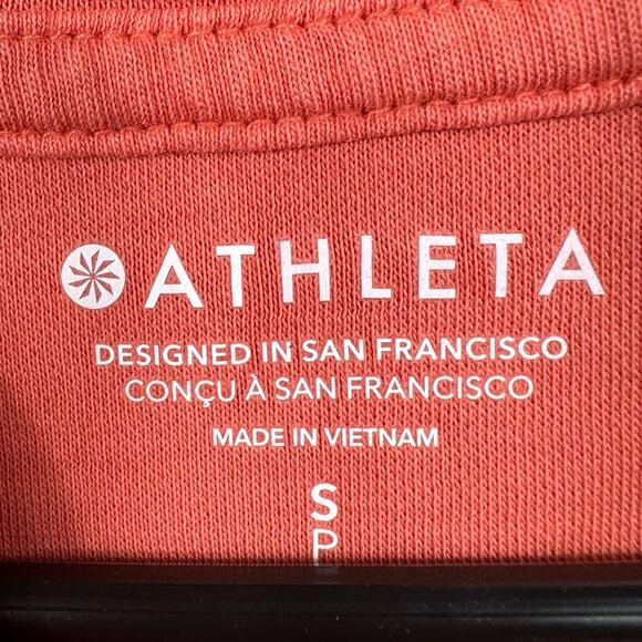 Athleta Sundown Hoodie Sweatshirt Clay Red Size Small - Picture 4 of 7